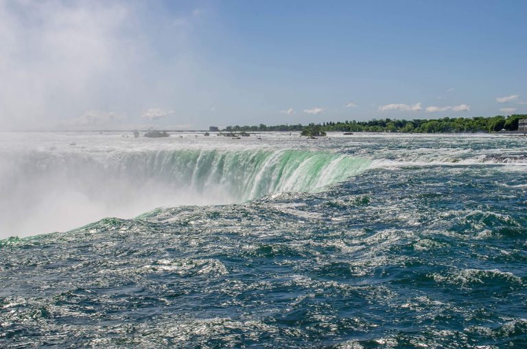Horseshoe Falls viewed from Table Rock Centre in Niagara Falls, Ontario